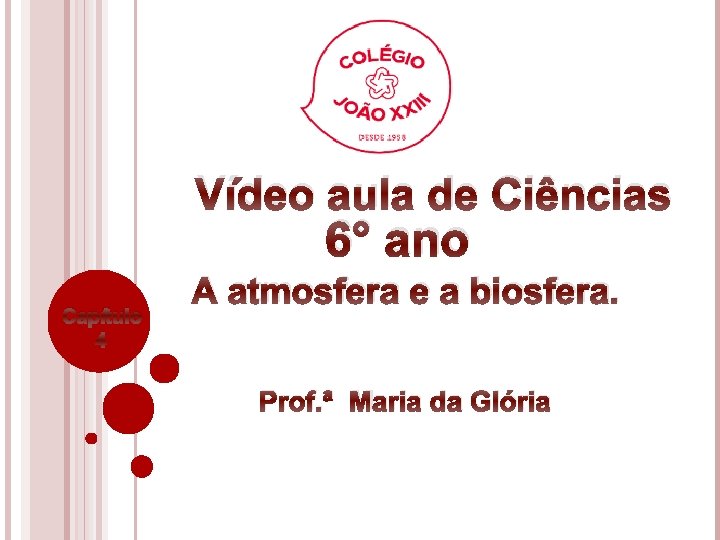 Vídeo aula de Ciências 6° ano Capítulo 4 A atmosfera e a biosfera. Prof.