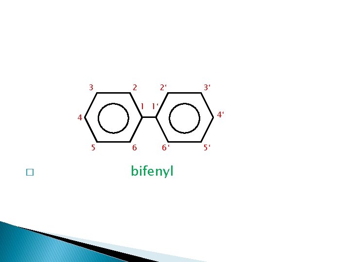 3 2 3‘ 1 1‘ 4 5 � 2‘ 6 4‘ 6‘ bifenyl 5‘ 3 2 3‘ 1 1‘ 4 5 � 2‘ 6 4‘ 6‘ bifenyl 5‘