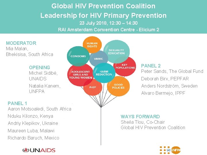 Global HIV Prevention Coalition Leadership for HIV Primary Prevention 23 July 2018, 12: 30