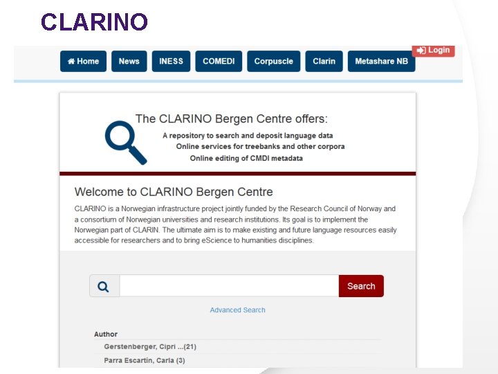 CLARINO CLARINO