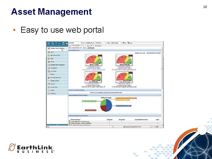 Asset Management • Easy to use web portal 18 