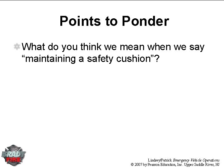 Points to Ponder What do you think we mean when we say “maintaining a Points to Ponder What do you think we mean when we say “maintaining a
