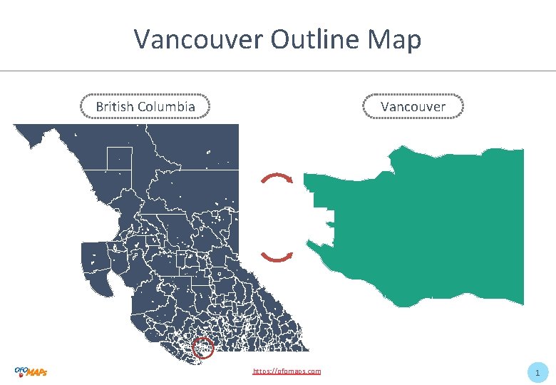 Vancouver Outline Map British Columbia Vancouver https: //ofomaps. com 1 