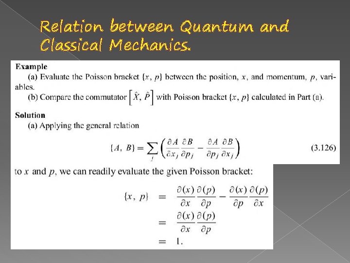 Relation between Quantum and Classical Mechanics. 