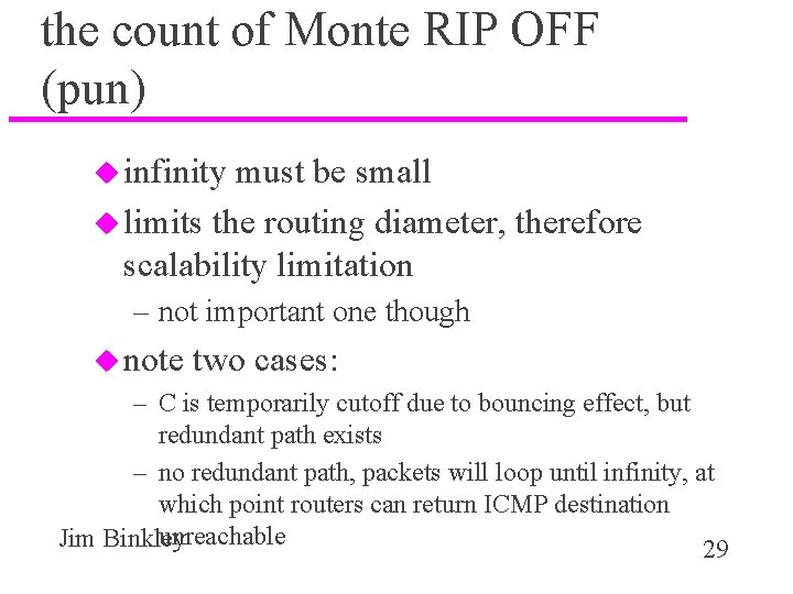 the count of Monte RIP OFF (pun) u infinity must be small u limits