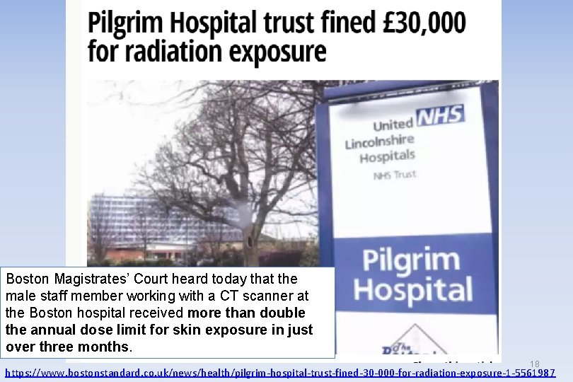 Boston Magistrates’ Court heard today that the male staff member working with a CT