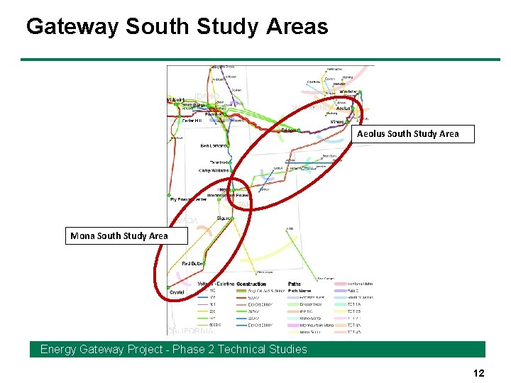 Gateway South Study Areas Aeolus South Study Area Mona South Study Area Energy Gateway