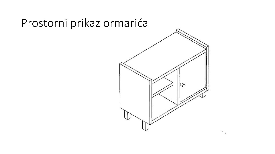 Prostorni prikaz ormarića 