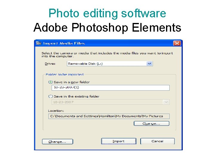 Photo editing software Adobe Photoshop Elements 