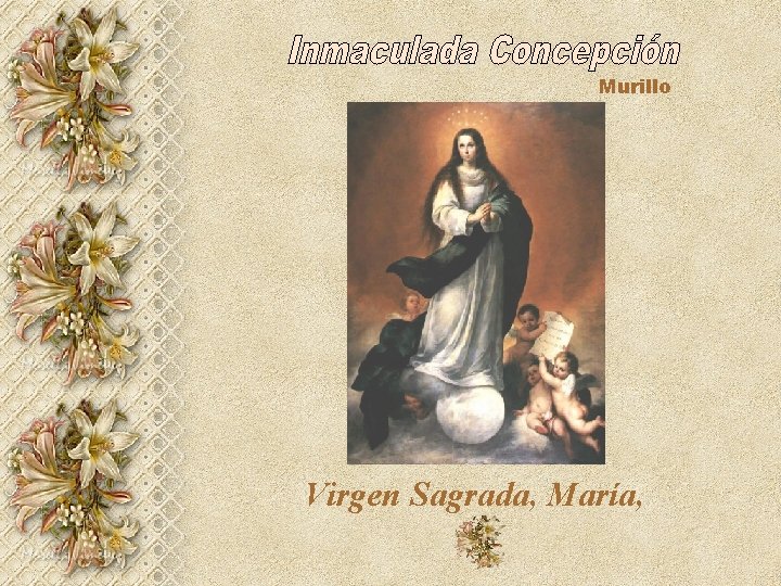 Murillo Virgen Sagrada, María, 