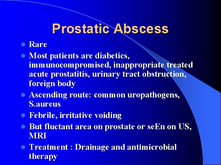 prostate abscess treatment duration microflora prostatitei