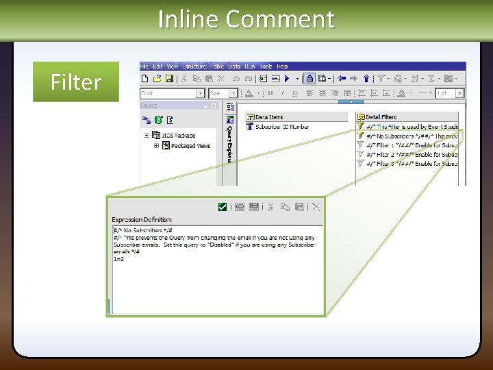 Inline Comment Filter 