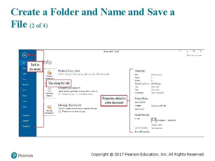 Create a Folder and Name and Save a File (2 of 4) Copyright ©