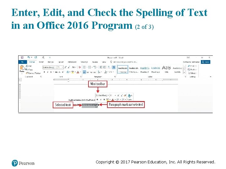 Enter, Edit, and Check the Spelling of Text in an Office 2016 Program (2