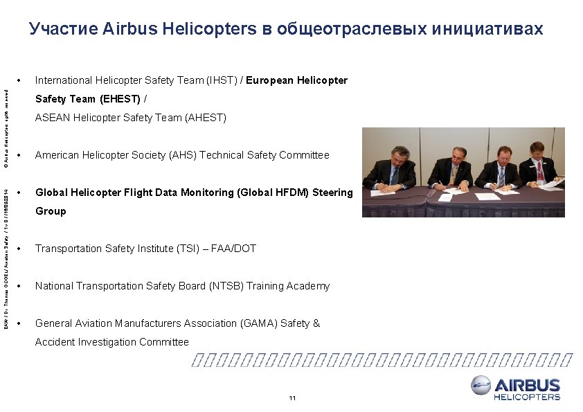 Участие Airbus Helicopters в общеотраслевых инициативах EAW / Dr. Thomas GOGEL/ Aviation Safety /