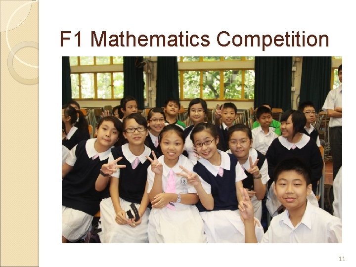 F 1 Mathematics Competition 11 