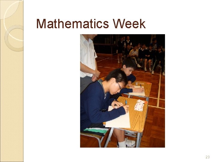 Mathematics Week 23 