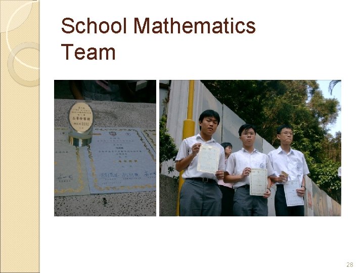 School Mathematics Team 28 