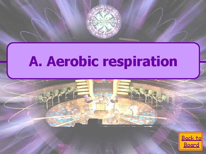 A. Aerobic respiration Back to Board 