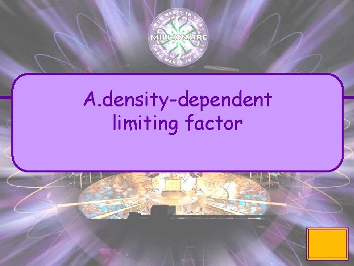 A. density-dependent limiting factor 
