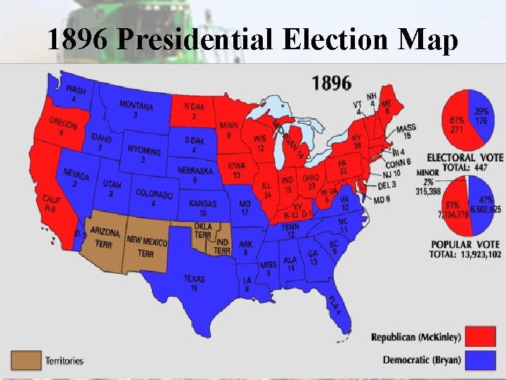 1896 Presidential Election Map 