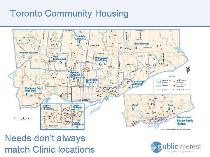 Toronto Community Housing Needs don’t always match Clinic locations 