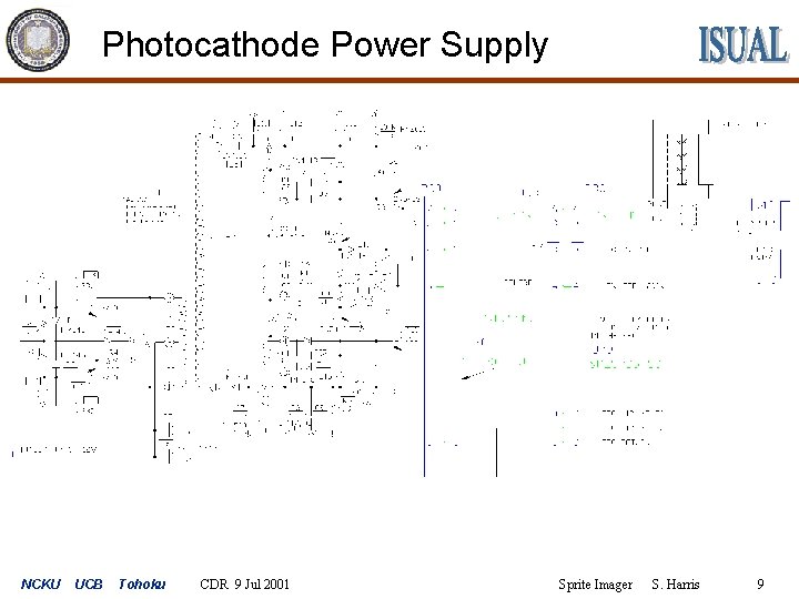 Photocathode Power Supply NCKU UCB Tohoku CDR 9 Jul 2001 Sprite Imager S. Harris