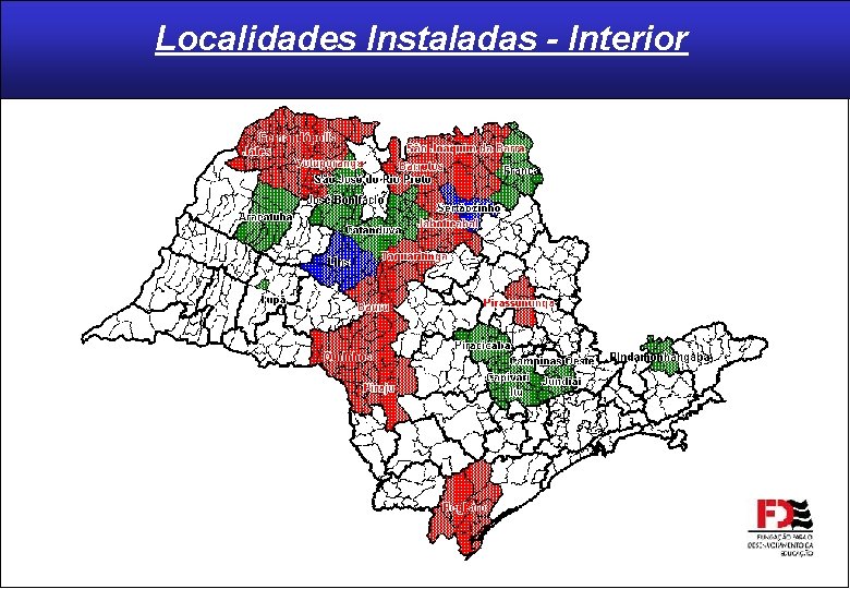 Localidades Instaladas - Interior 