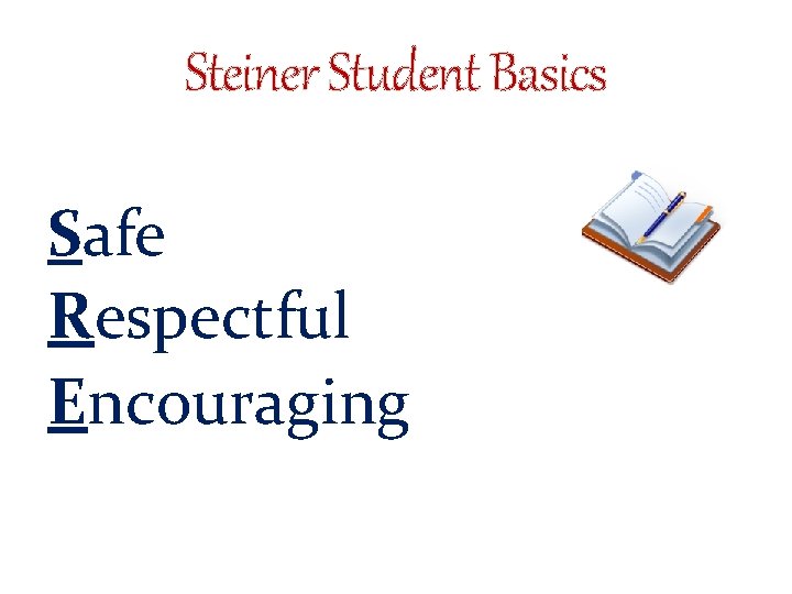 Steiner Student Basics Safe Respectful Encouraging 