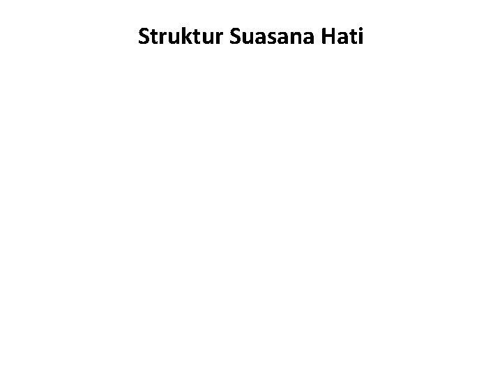 Struktur Suasana Hati 