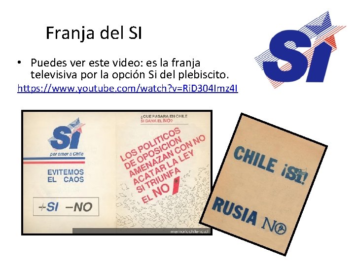 Franja del SI • Puedes ver este video: es la franja televisiva por la