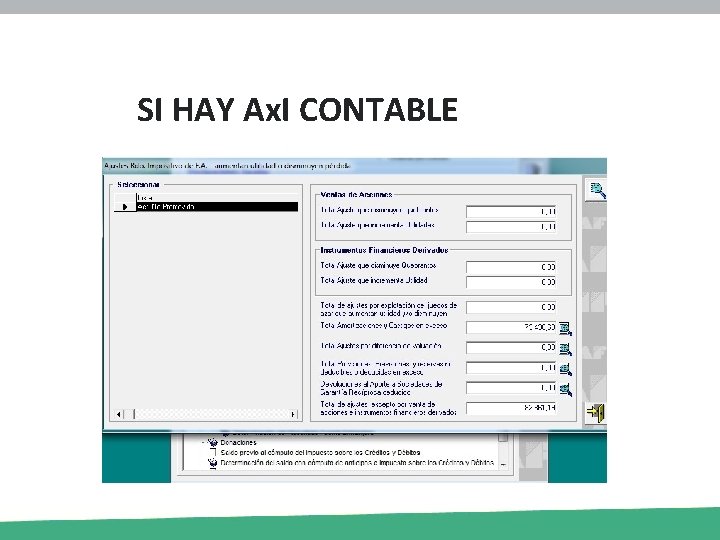 SI HAY Ax. I CONTABLE 