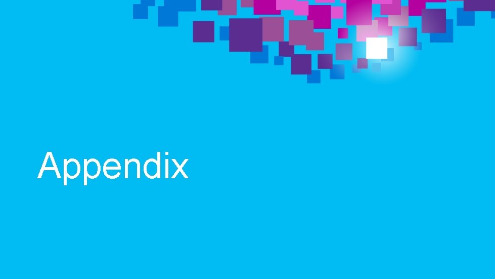 Appendix 