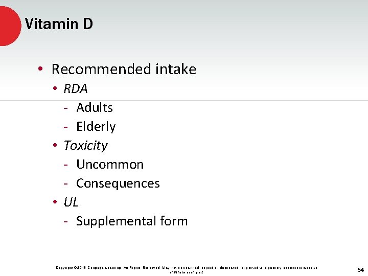 Vitamin D • Recommended intake • RDA - Adults - Elderly • Toxicity -