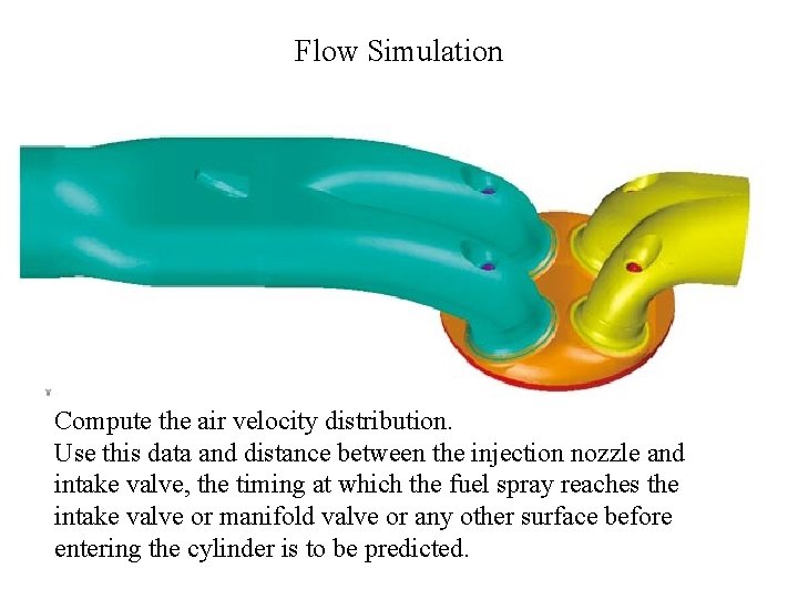 Flow Simulation Compute the air velocity distribution. Use this data and distance between the