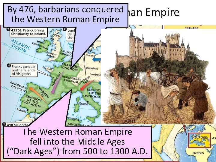 By 476, The barbarians Fall ofconquered the Roman Empire the Western Roman Empire The By 476, The barbarians Fall ofconquered the Roman Empire the Western Roman Empire The