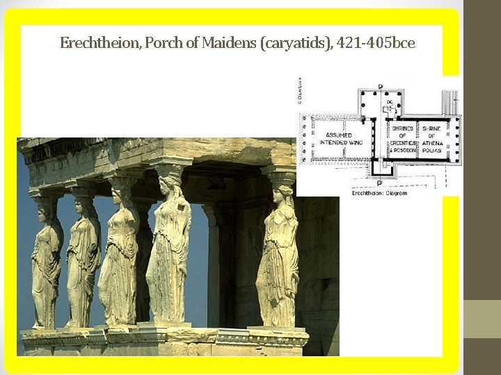 Erechtheion, Porch of Maidens (caryatids), 421 -405 bce 