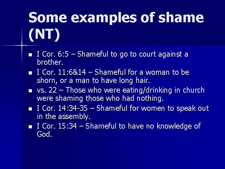 Shameful Examples Shame The good the bad and the ugly