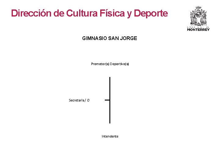Dirección de Cultura Física y Deporte GIMNASIO SAN JORGE Promotor(a) Deportivo(a) Secretaria / O