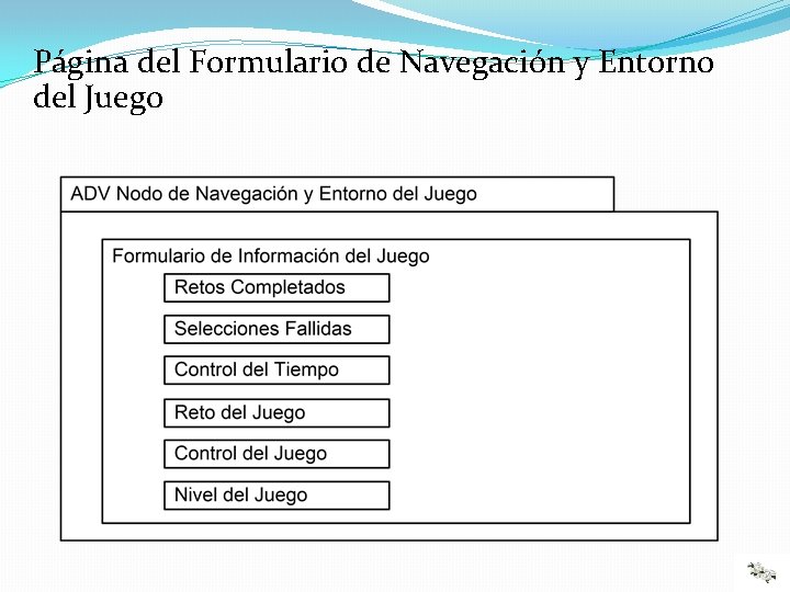 Página del Formulario de Navegación y Entorno del Juego 