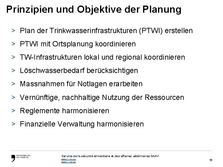 Prinzipien und Objektive der Planung > Plan der Trinkwasserinfrastrukturen (PTWI) erstellen > PTWI mit
