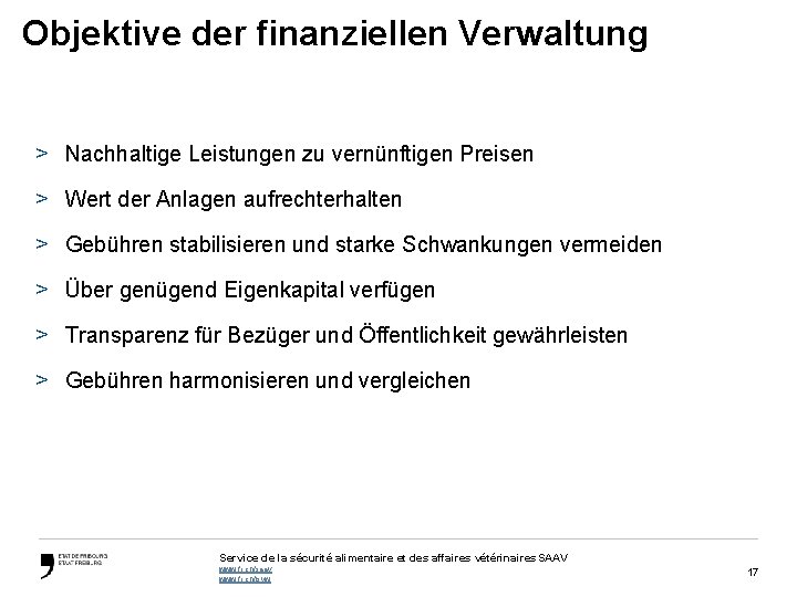 Objektive der finanziellen Verwaltung > Nachhaltige Leistungen zu vernünftigen Preisen > Wert der Anlagen