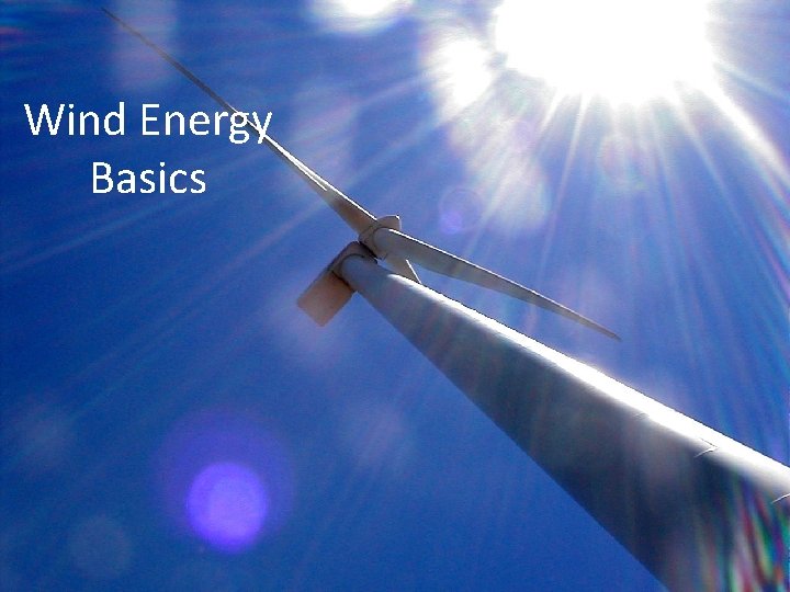 Wind Energy Basics 