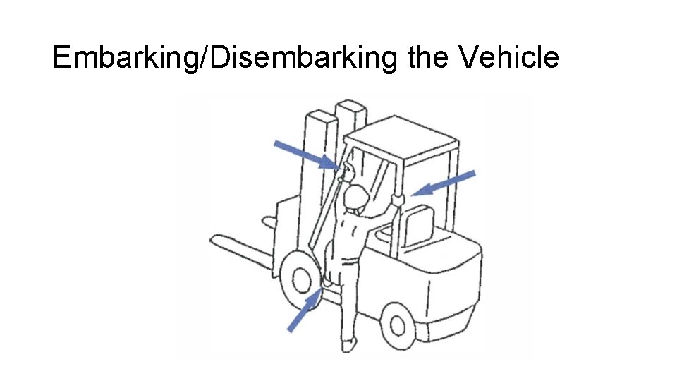 Embarking/Disembarking the Vehicle 