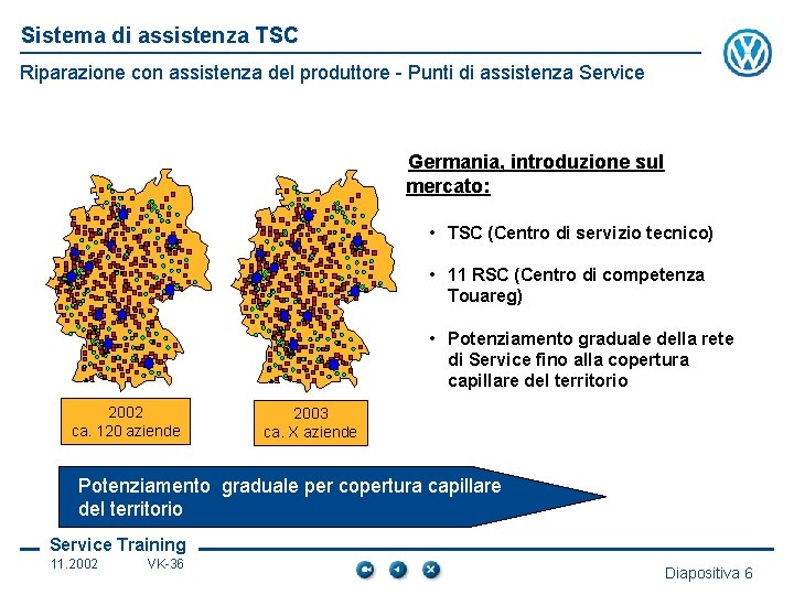 Sistema di assistenza TSC Riparazione con assistenza del produttore - Punti di assistenza Service