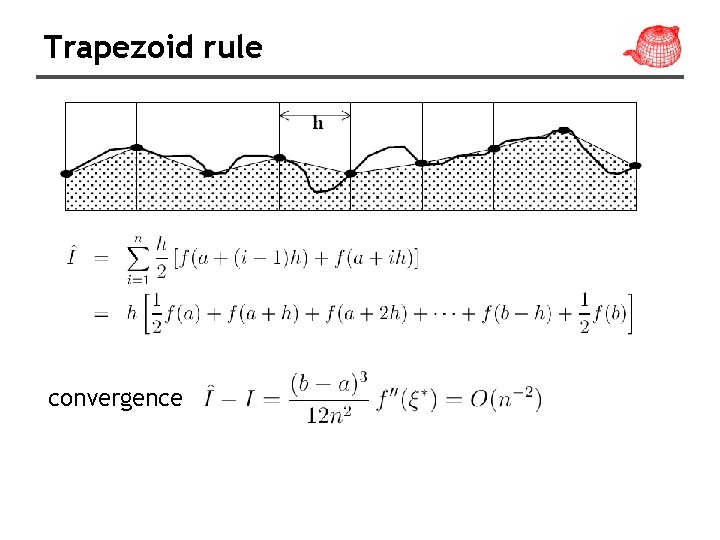 Trapezoid rule convergence 