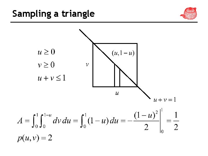 Sampling a triangle 