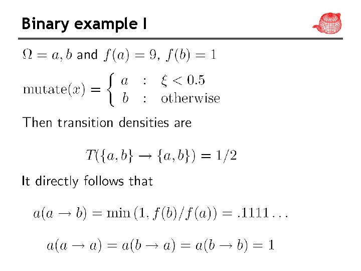 Binary example I 