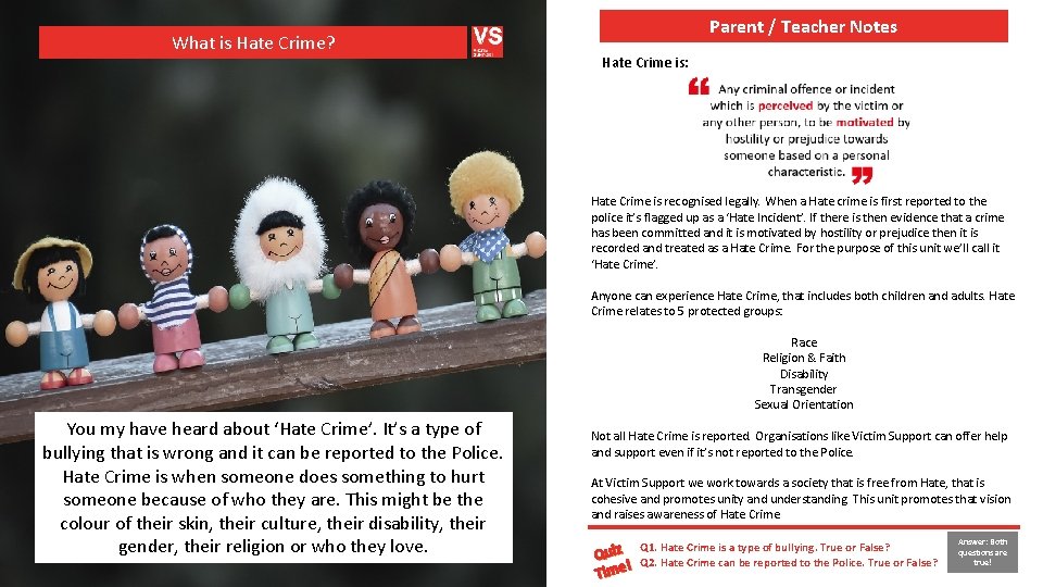 What is Hate Crime? Parent / Teacher Notes Hate Crime is: Hate Crime is What is Hate Crime? Parent / Teacher Notes Hate Crime is: Hate Crime is