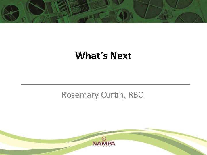 What’s Next Rosemary Curtin, RBCI What’s Next Rosemary Curtin, RBCI